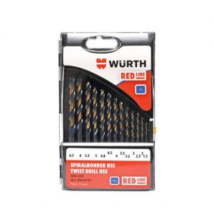Свредла за метал HSS Red Line 13бр. ø1.5 - 6.5мм WÜRTH    