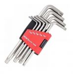 Шестограми Г-образни TORX удължени Т10-Т50 9бр Force