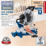 Потапящ циркуляр за ъглово рязане HM140L Scheppach  
