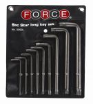 Шестограми Г-образни TORX улъжени ТH20-ТH60 9бр Force