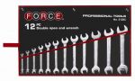 Ключове гаечни 6х7-30х32мм к-т 12 бр Force